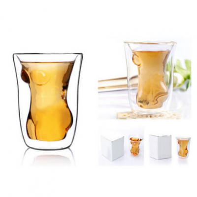 Glass Drinkware Type and Stocked Eco-Friendly Feature creative borosilicate skull beer glass