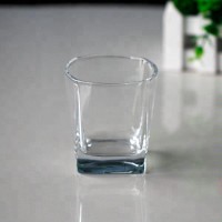 Square Bottom Shape Glassware Wholesale Whiskey Shot Glass Cup