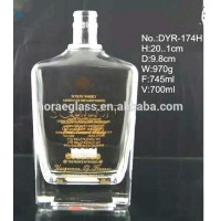 glassware material wholesale empty bottle of vodka for beverage