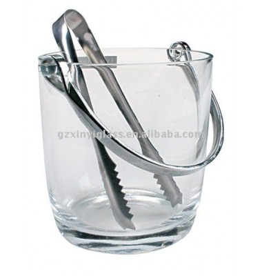 900ml Transparent Beer Handled Ice Bucket Glassware