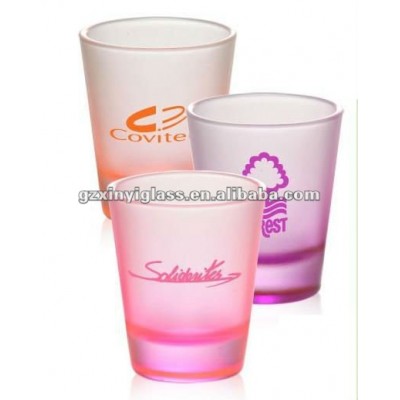 Colored Frosted Shot Glasses