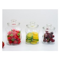 glass storage jar high quality glassware series