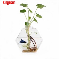 Wholesale Brilliant Transparent Glass Vase Crystal Flower Glass For Decoration